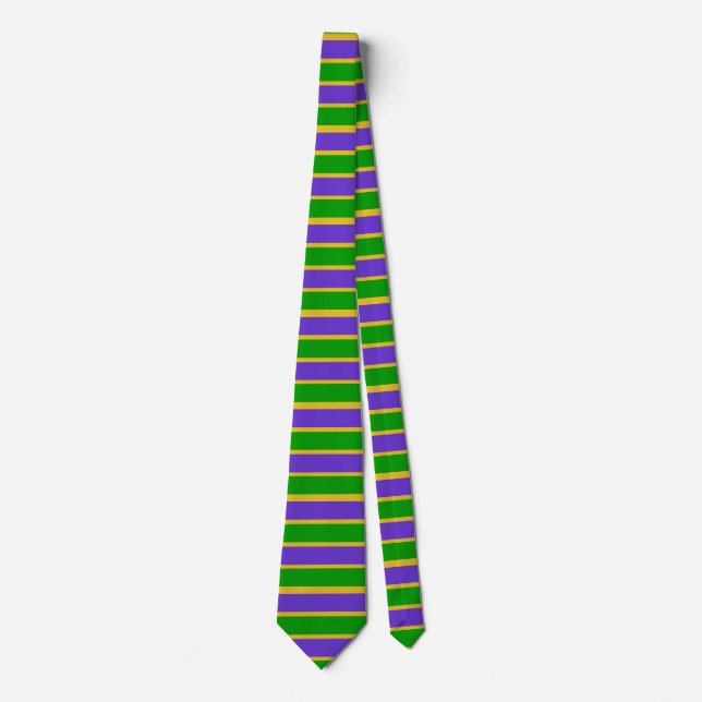 Corbata Mardi Gras Stripes (Anverso)