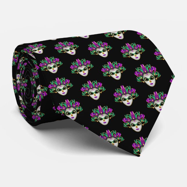 Corbata Mardi Gras Tie (Enrollado)