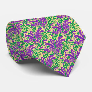 Corbata Mardi Gras Traviesa Enmascarada