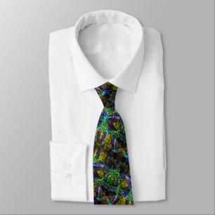 Corbata Marea de cuello de colores hermosos - Patrón abstr