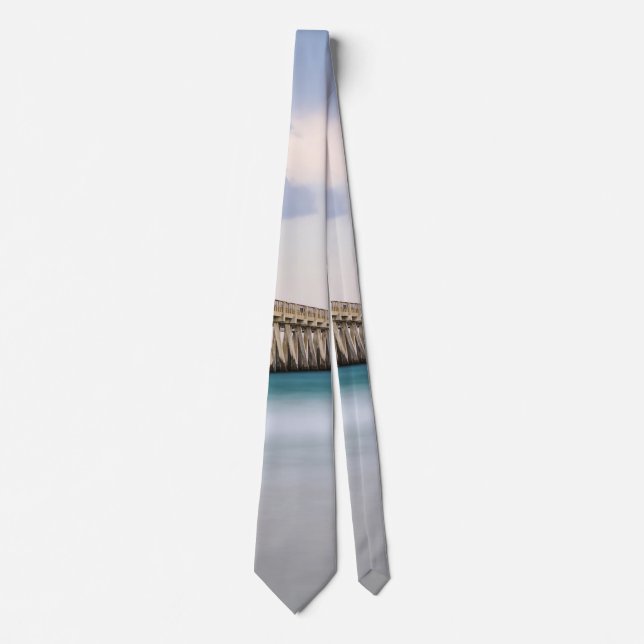 Corbata Marea Navarre Beach Fishing Pier Necer Tie (Anverso)