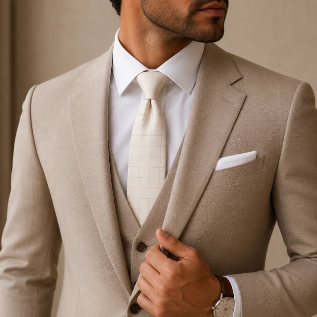 Corbata Marfil Cuadros (Subido por el creador)