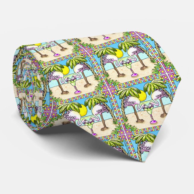Corbata Margarita Flamenco (Enrollado)