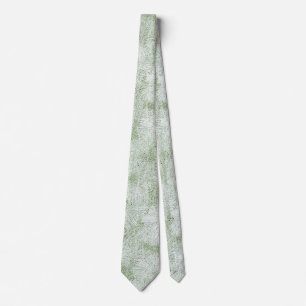 Corbata Margarita Floral aterciopelada verde lima