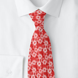 Corbata Margaritas Carmesí