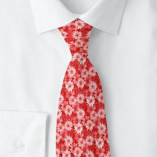 Corbata Margaritas Carmesí