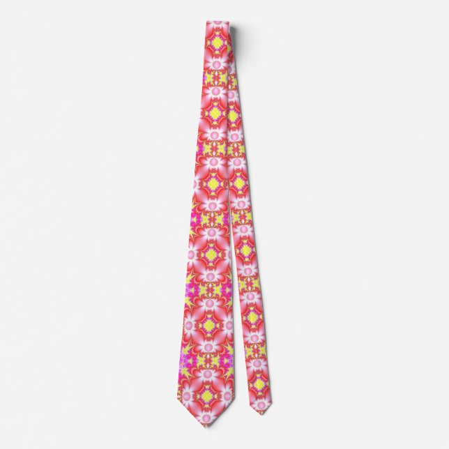 Corbata Marguerite, Daisies Flores en estilo retro (Anverso)