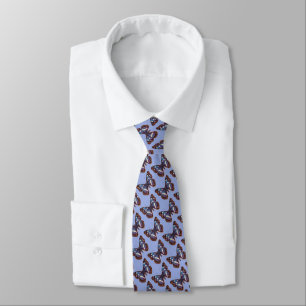 Corbata Mariposa Azul Vintage