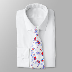 Corbata Mariposa gráfica azul, blanca, roja independiente
