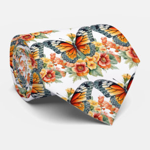 Corbata Mariposa Jardín Elegante Patrón Tejido de Cuello