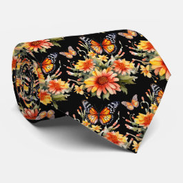 Corbata Mariposa Jardín Elegante Patrón Tejido de Cuello