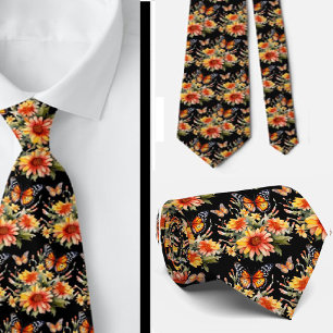 Corbata Mariposa Jardín Elegante Patrón Tejido de Cuello