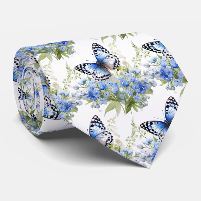 Corbata Mariposa Jardín Elegante Patrón Tejido de Cuello (Enrollado)