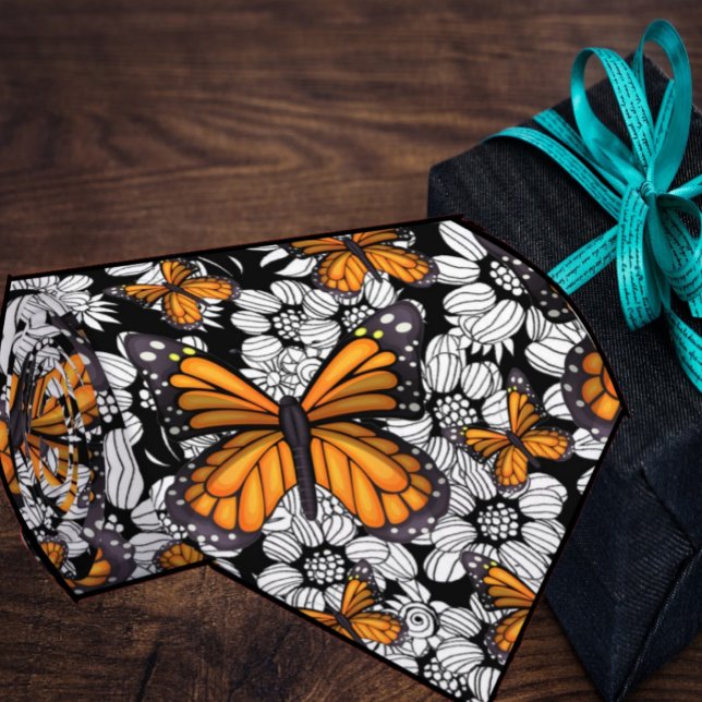 Corbata Mariposa Monarca Flores Cuello Floral (Subido por el creador)