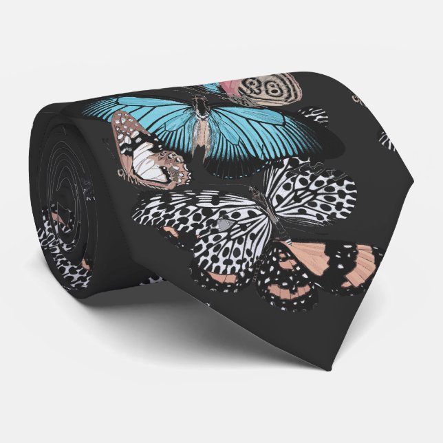 Corbata Mariposas de época (Enrollado)