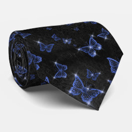 Corbata Mariposas Esparkle Blue Glam