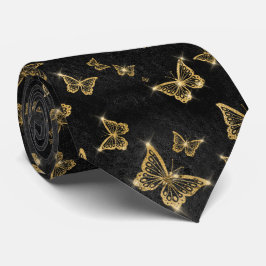 Corbata Mariposas Glam Glam Gold Sparkle