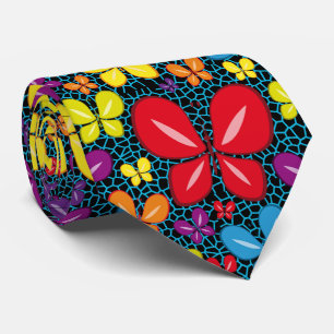 Corbata Mariposas sobre el agua . BFYOW01.Fondo negro