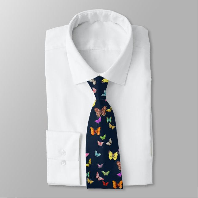 Corbata Mariposas Tie (Atado)