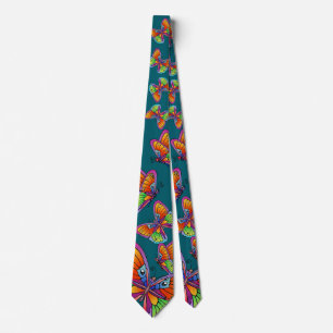 Corbata Mariposas y mariposas