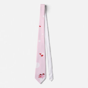 Corbata Mariquitas y corazones