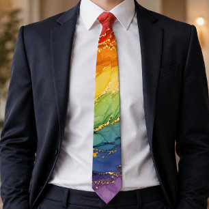 Corbata Mármol Arcoíris LGBTQ