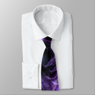 Corbata Mármol fractal púrpura