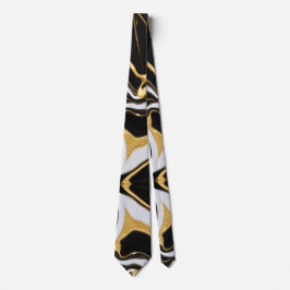 Corbata Mármol negro y oro