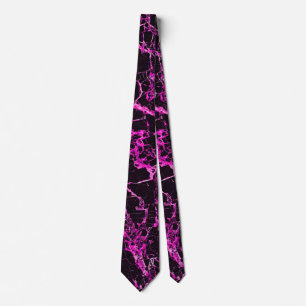 Corbata Mármol negro y rosado,