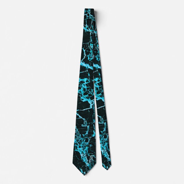 Corbata Mármol negro y verde azulado, (Anverso)