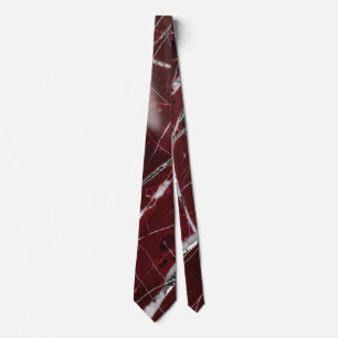 Corbata Mármol rojo de lujo brillante