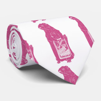 Corbata Marmot Groundhog comiendo sardinas