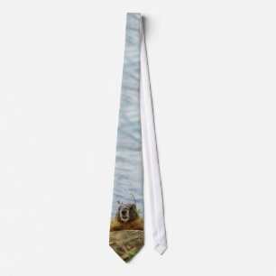 Corbata Marmota dice Hola