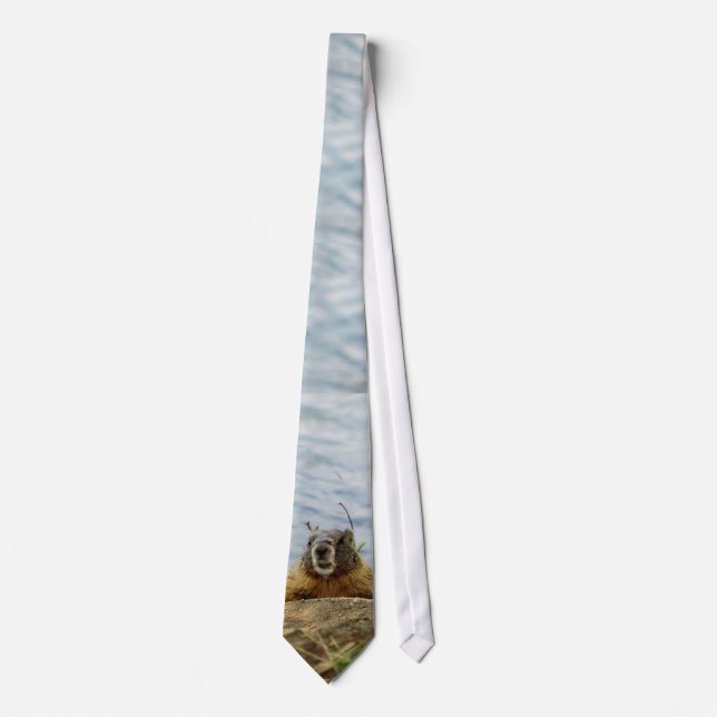 Corbata Marmota dice Hola (Anverso)