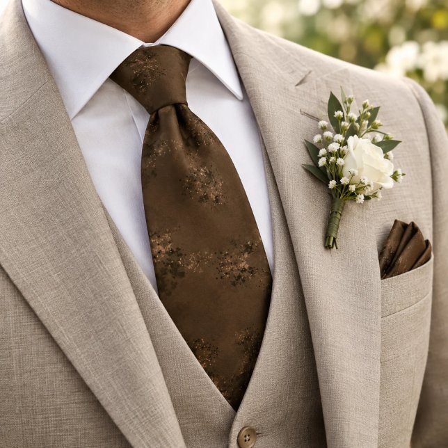Corbata Marrón Chocolate  (Subido por el creador)