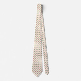 Corbata marrón con un sutil patrón geométrico