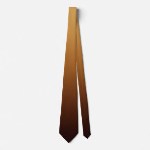 Corbata Marrón Dorado Chocolate Colores Cálidos