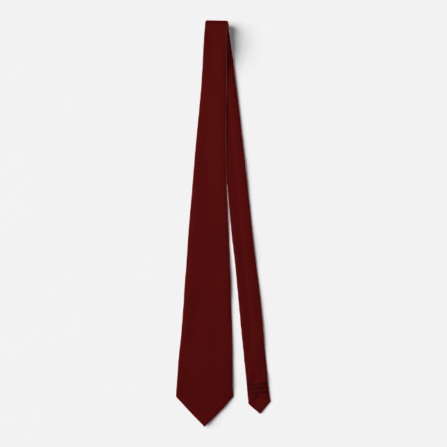 Corbata Marrón llano sólido (Anverso)