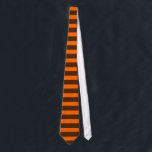 Corbata Marrón y Naranja con tiras horizontales<br><div class="desc">Se ve bien en esta corbata con rayas horizontales naranjas y marrones.</div>