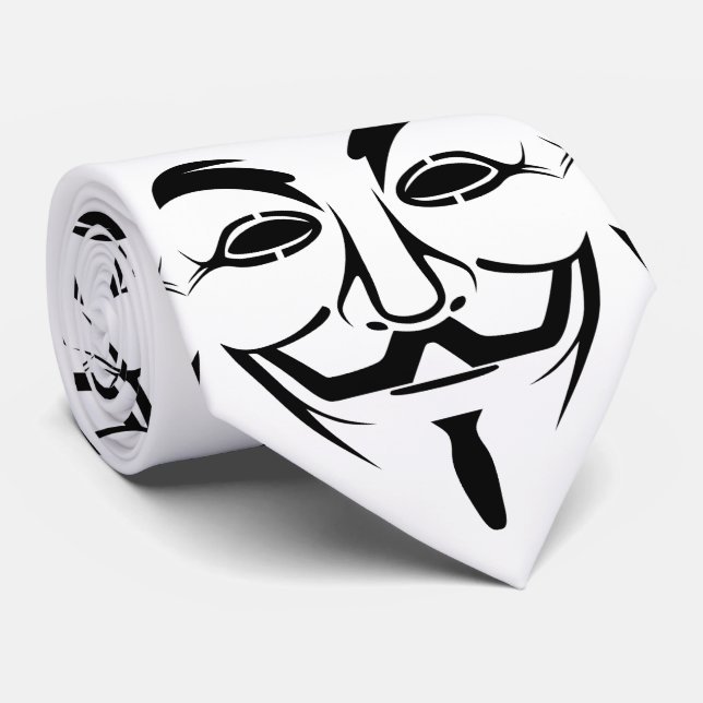 Corbata máscara de vendetta (Enrollado)