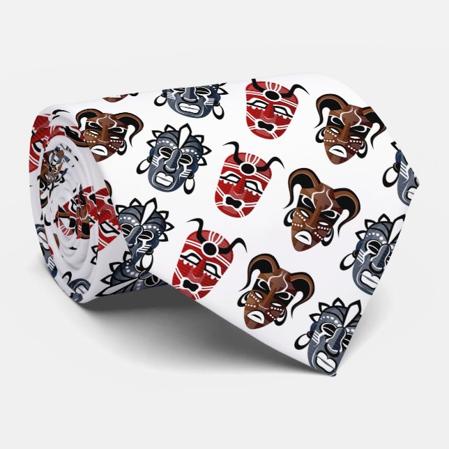 Corbata Máscara tribal (Enrollado)