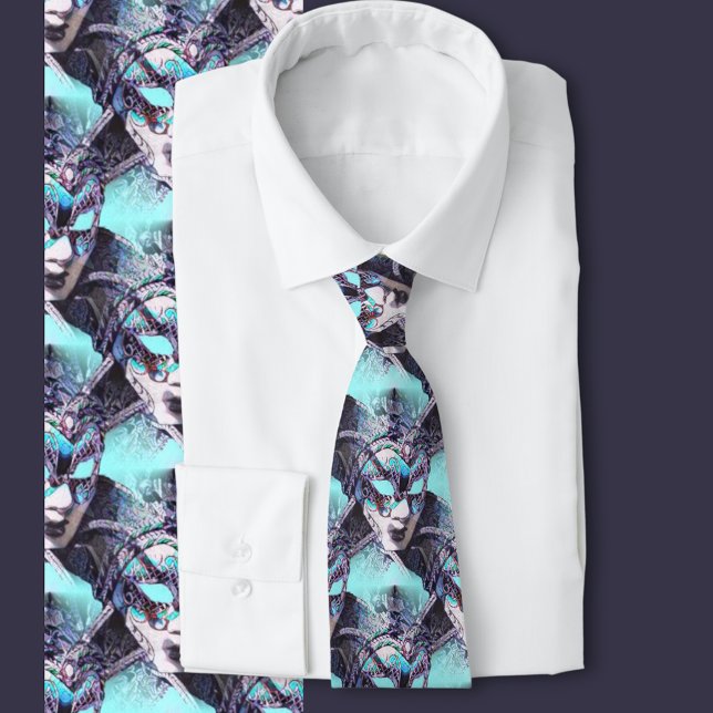 Corbata Mascarada veneciana (Masks from the famous carnival in Venice )