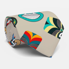 Corbata Máscaras tribales étnicas