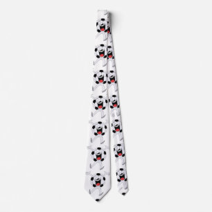 Corbata Mascota de Balón de Fútbol Sonriente