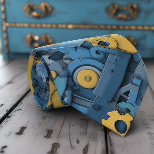 Corbata masculina inspirada en robótica peculiar