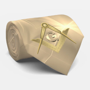 Corbata Masonic Gold