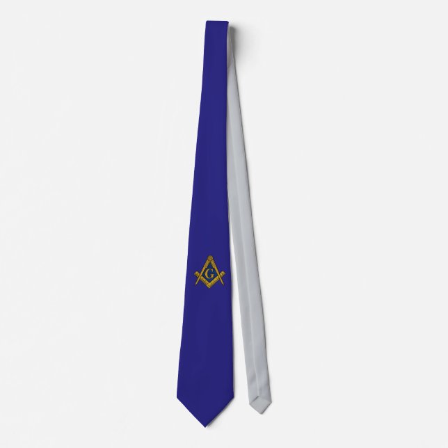 CORBATA MASONS PERSONALIZADO TIE (AZUL) (Anverso)