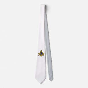 CORBATA MASONS PERSONALIZADO TIE (BLANCO)