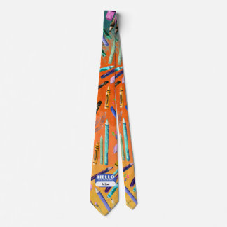 Corbata Material escolar con patrón ombré