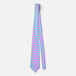 Corbata Mauve and Coastal Mist Plaid Neck Tie